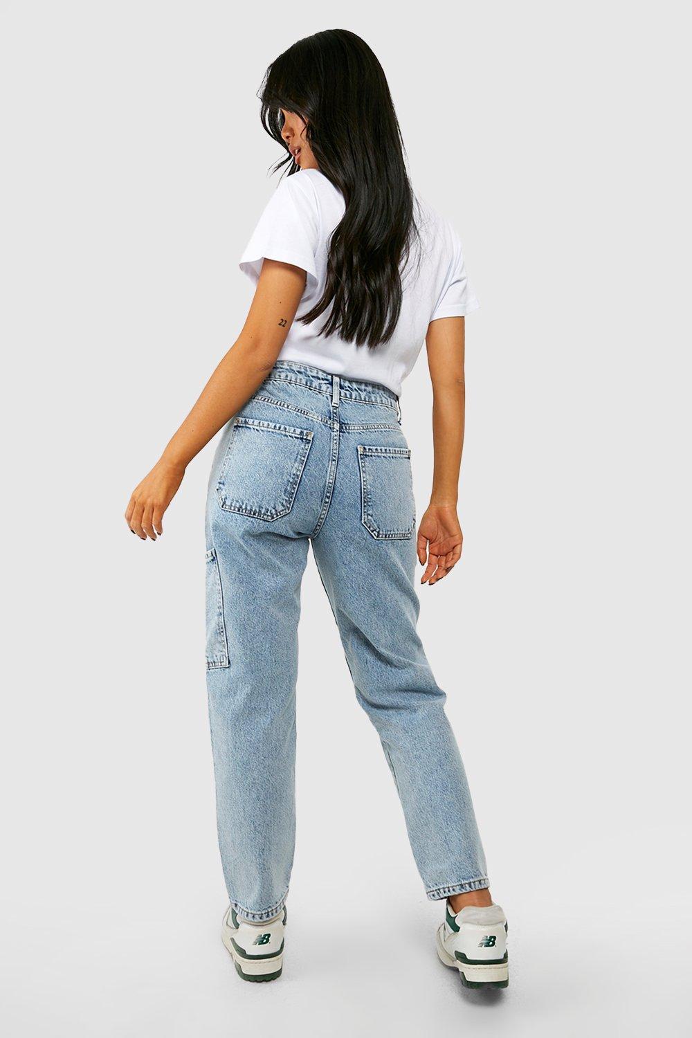 Petite fashion light wash jeans